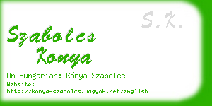 szabolcs konya business card