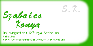 szabolcs konya business card